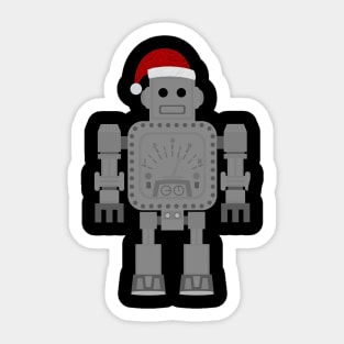 christmas santa claus robot Sticker